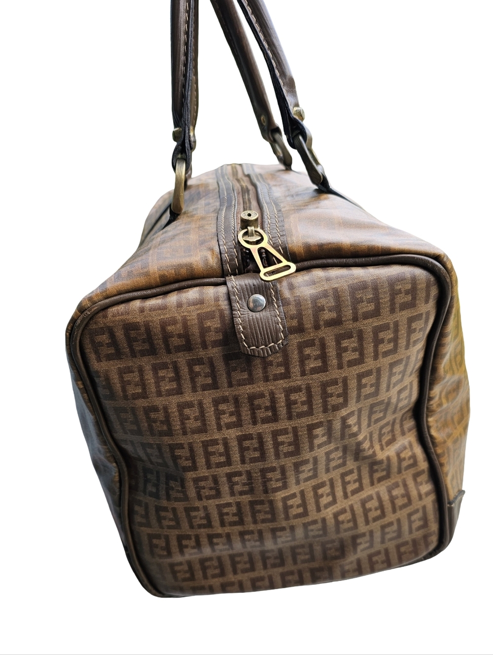 Fendi Duffel *COA Included* Zucca Boston Bag - Picture 5 of 16